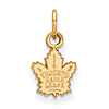 14k Yellow Gold 3/8in Toronto Maple Leafs Logo Charm