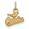 14k Yellow Gold 3/8in Baltimore Orioles Pendant