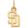 10k Yellow Gold 3/8in San Diego Padres SD Charm