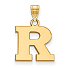 14k Yellow Gold Rutgers University R Charm 1/2in