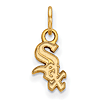 14kt Yellow Gold 3/8in Chicago White Sox Logo Pendant