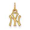 14kt Yellow Gold 3/8in New York Yankees NY Pendant
