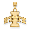 Iowa State University Pendant 1/2in 14k Yellow Gold