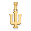 14kt Yellow Gold 1/2in Indiana University Logo Pendant