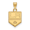 10k Yellow Gold 1/2in Los Angeles Kings Charm