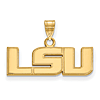 10kt Yellow Gold 3/8in LSU Pendant