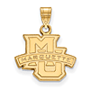 Marquette University Logo Pendant 1/2in 10k Yellow Gold