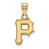 14kt Gold 3/8in Pittsburgh Pirates P Pendant