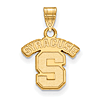 Syracuse University Logo Charm 1/2in 10k Yellow Gold