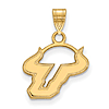 14k Yellow Gold University of South Florida Pendant 1/2in