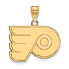 10k Yellow Gold 5/8in Philadelphia Flyers Logo Pendant