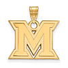 Miami University Logo Pendant 5/8in 14k Yellow Gold