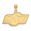 14kt Yellow Gold 5/8in Oklahoma State University OSU Pendant