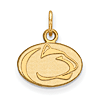 14kt Yellow Gold 3/8in Penn State University Oval Charm