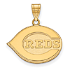 10k Yellow Gold 5/8in Cincinnati Reds Logo Pendant