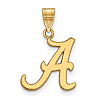 14kt Yellow Gold 5/8in University of Alabama A Pendant