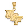 University of Central Florida Logo Pendant 5/8in 10k Yellow Gold