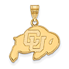 University of Colorado Buffalo Pendant 5/8in 10k Yellow Gold