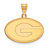 14kt Yellow Gold 5/8in University of Georgia G Pendant