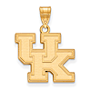 14kt Yellow Gold 5/8in University of Kentucky UK Pendant