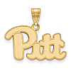 14k Yellow Gold 5/8in University of Pittsburgh Pitt Pendant