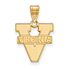 14kt Yellow Gold 5/8in University of Virginia Logo Pendant