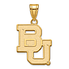 14k Yellow Gold Baylor University BU Pendant 3/4in