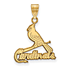 14kt Yellow Gold 3/4in St. Louis Cardinals Logo Pendant