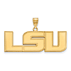 14kt Yellow Gold 5/8in Louisiana State University LSU Pendant