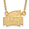 George Mason University Patriots Necklace Small 10k Yellow Gold