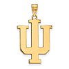 14kt Yellow Gold 1in Indiana University Logo Pendant