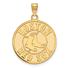 14kt Yellow Gold 1in Boston Red Sox Pendant