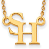 Sam Houston University Logo Necklace 1/2in 10k Yellow Gold