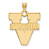 14kt Yellow Gold 1in University of Virginia Logo Pendant
