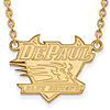DePaul University Pendant on 18in Chain 10k Yellow Gold