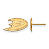 10k Yellow Gold Anaheim Ducks Extra Small Logo Earrings