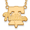 10kt Yellow Gold Philadelphia Phillies Pendant on 18in Chain