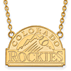 14k Yellow Gold Colorado Rockies Pendant on 18in Chain
