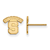 Syracuse University Logo Extra Small Earrings 10k Yellow Gold