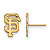 10kt Yellow Gold San Francisco Giants Logo Post Earrings