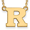 10k Yellow Gold Rutgers University Small Necklace