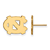 10kt Yellow Gold University of North Carolina NC Small Post Earrings