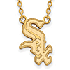 14kt Yellow Gold Chicago White Sox Pendant on 18in Chain