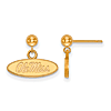 14k Yellow Gold University of Mississippi Dangle Ball Earrings