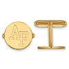 14k Yellow Gold United States Air Force Academy Round Cuff Links 