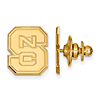 14k Yellow Gold North Carolina State University Block S Lapel Pin