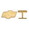 14kt Yellow Gold Oklahoma State University OSU Cuff Links