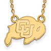 University of Colorado Buffalo Necklace 14k Yellow Gold