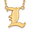 10k Yellow Gold University of Louisville L Pendant with 18in Chain