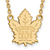 10k Yellow Gold Toronto Maple Leafs Necklace